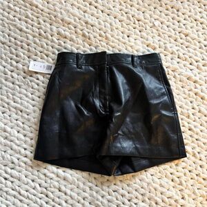 Aritzia Black Leather Women's Shorts